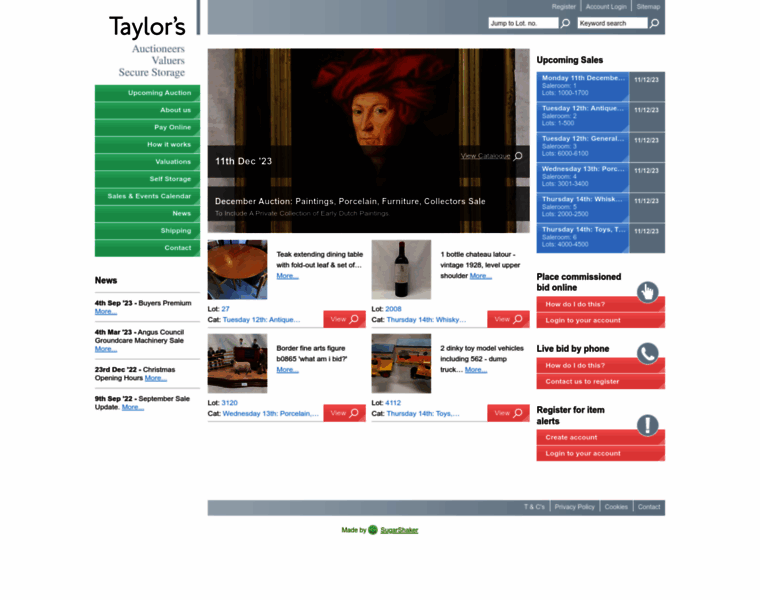 Taylors-auctions.com thumbnail