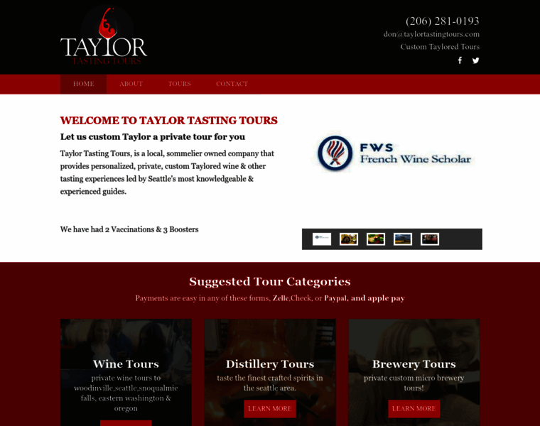 Taylortastingtours.com thumbnail