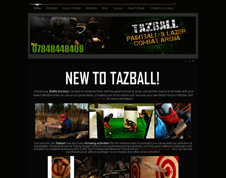 Tazballpaintball.co.uk thumbnail