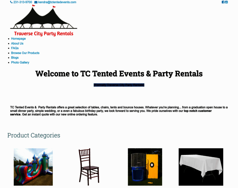 Tc-partyrentals.com thumbnail