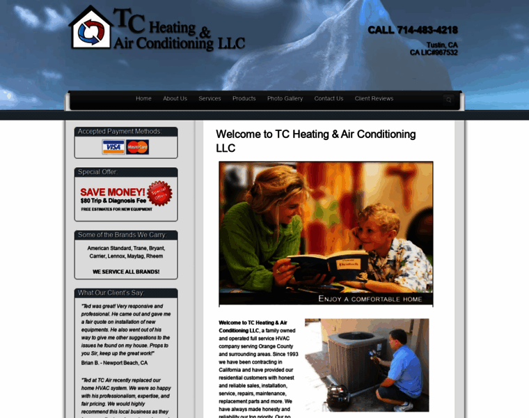 Tcheatingairconditioning.com thumbnail