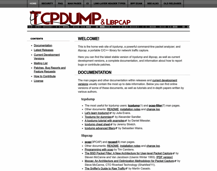 Tcpdump.org thumbnail