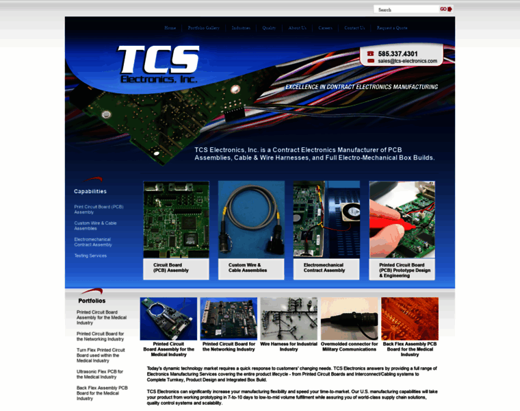 Tcs-electronics.com thumbnail