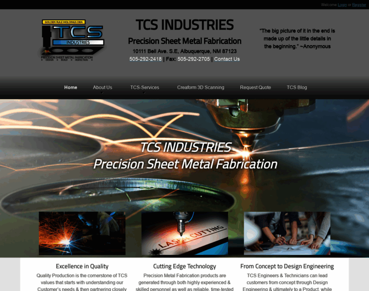 Tcs-industries.com thumbnail