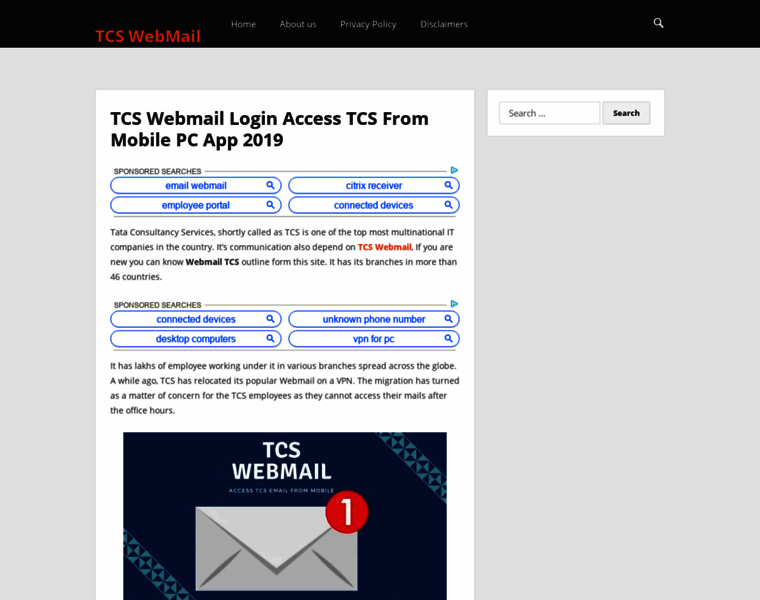 Tcswebmail.net thumbnail
