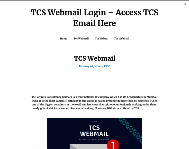 Tcswebmail.online thumbnail