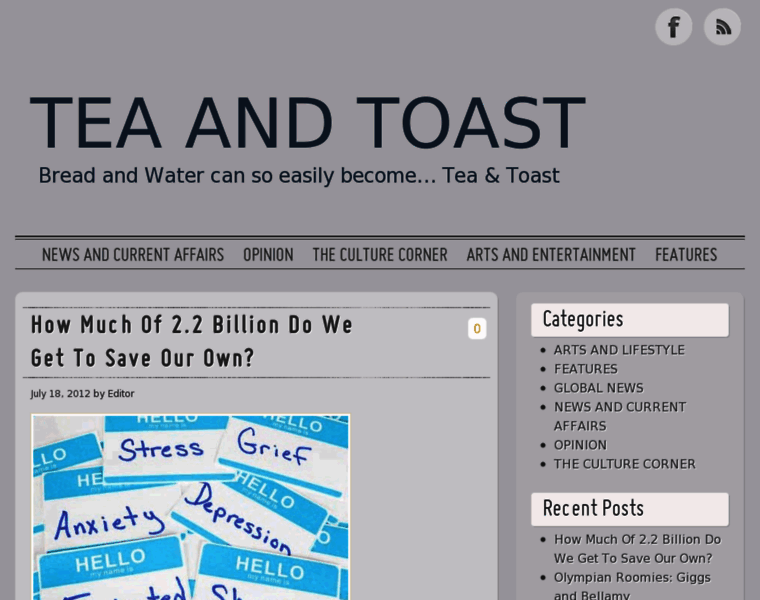 Teaandtoast.ie thumbnail Teaandtoast.ie thumbnail