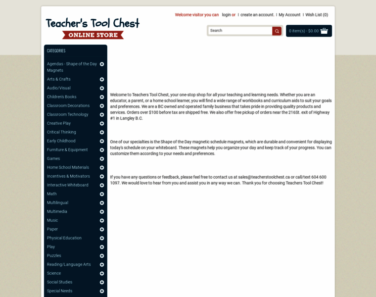 Teacherstoolchest.ca thumbnail