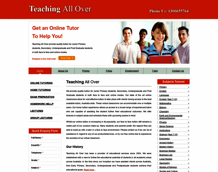 Teachingallover.com.au thumbnail