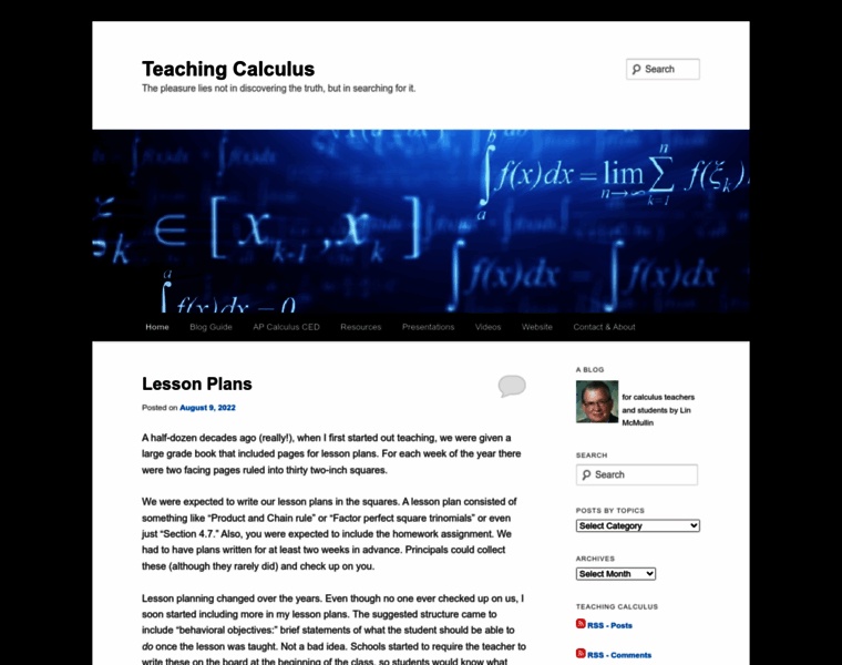 Teachingcalculus.com thumbnail