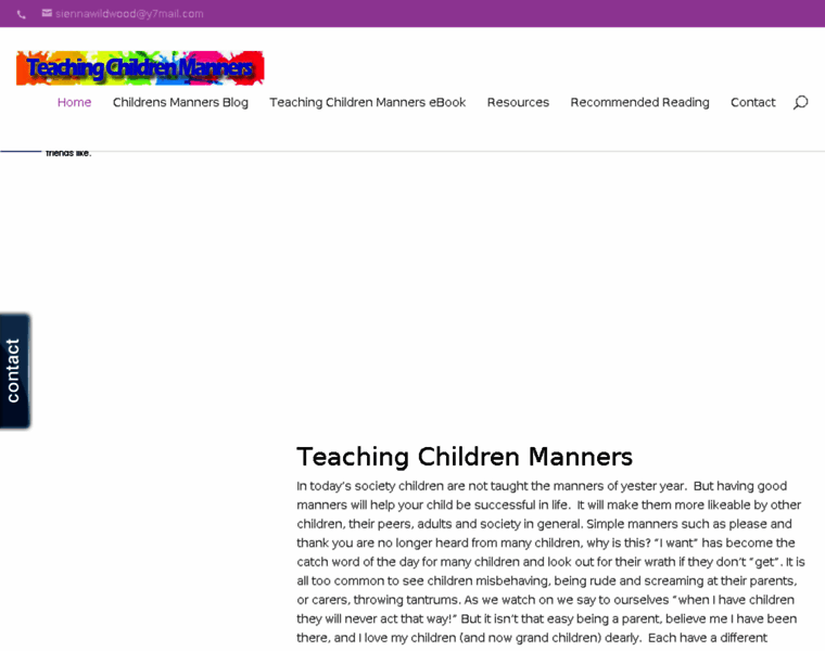 Teachingchildrenmanners.com thumbnail