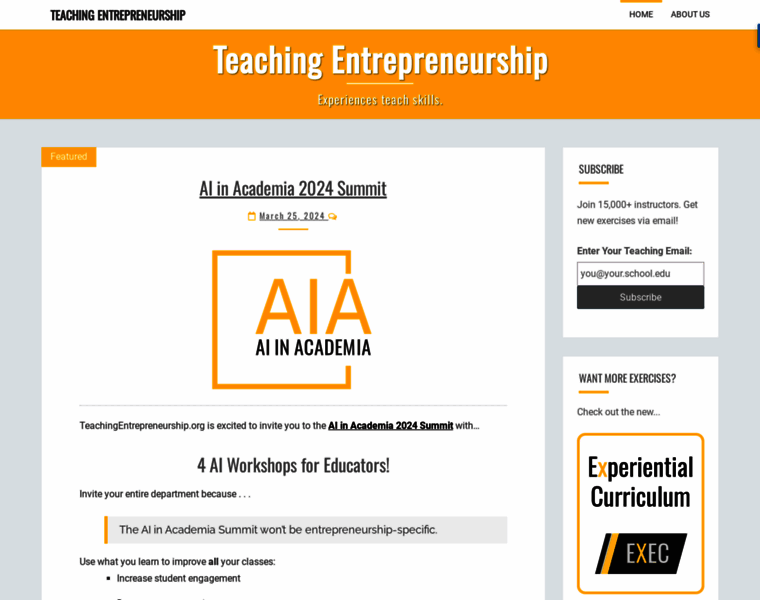 Teachingentrepreneurship.org thumbnail