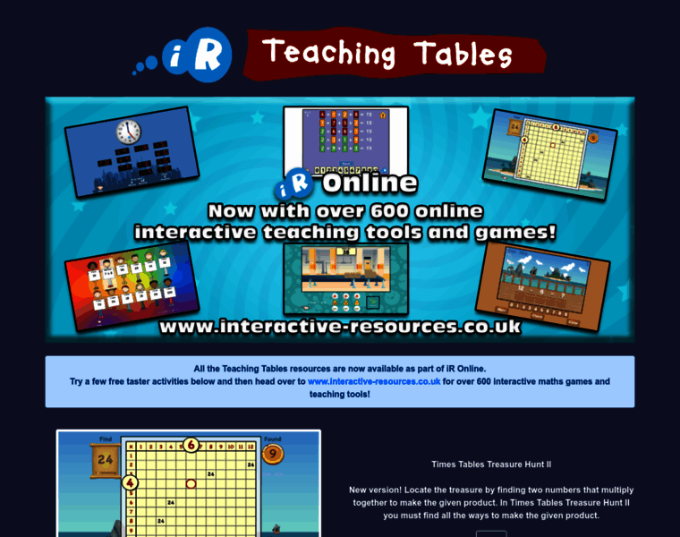 Teachingtables.co.uk thumbnail