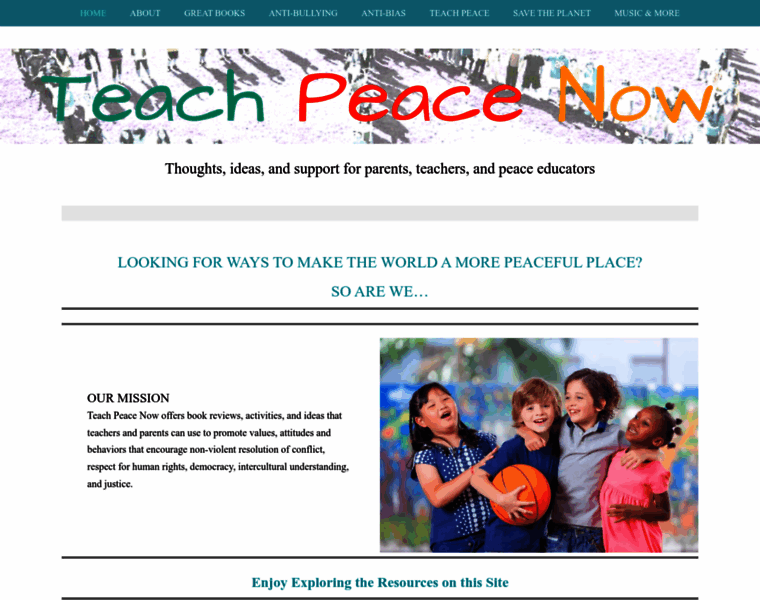 Teachpeacenow.com thumbnail