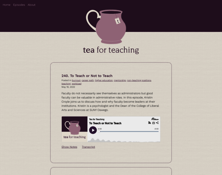 Teaforteaching.com thumbnail