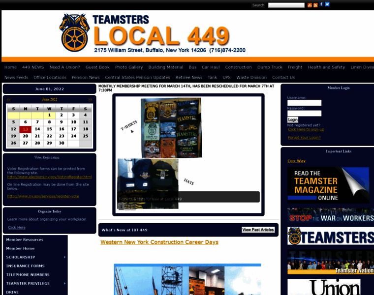 Teamsterslocal449.org thumbnail