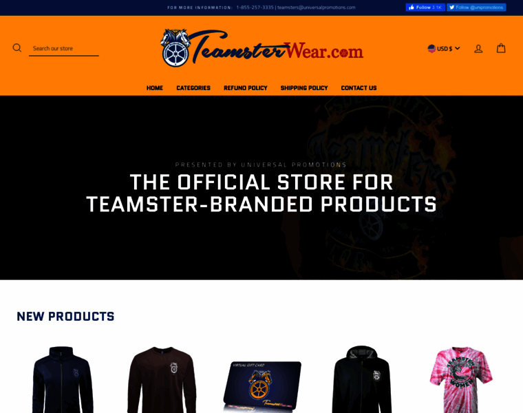 Teamsterwear.com thumbnail