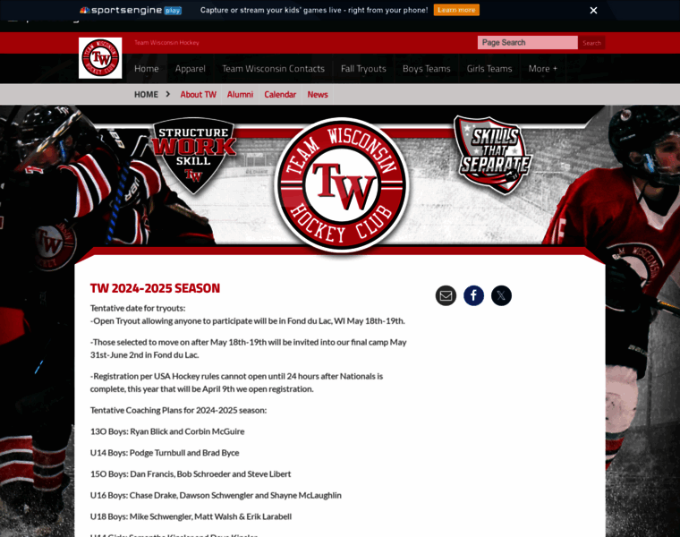 Teamwisconsin.net thumbnail