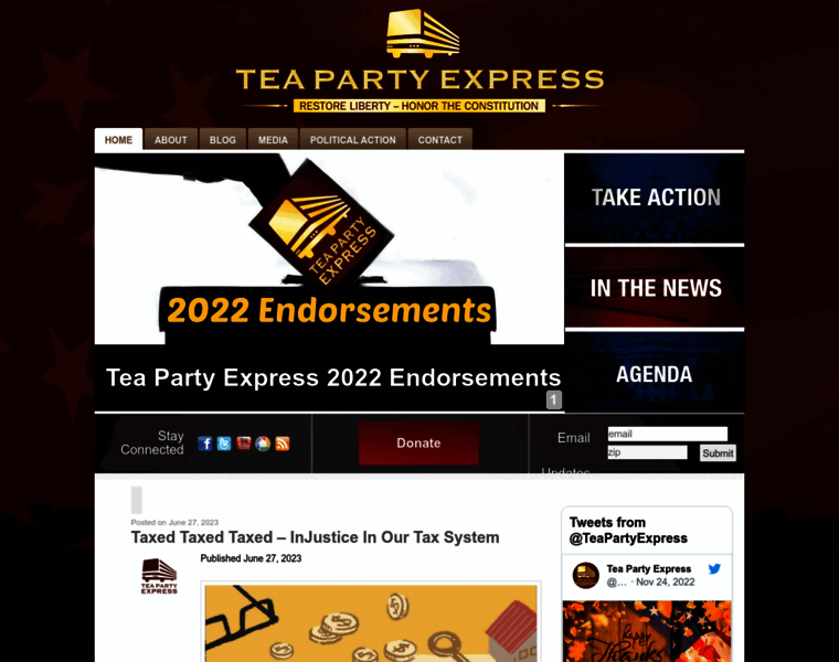 Teapartyexpress.org thumbnail
