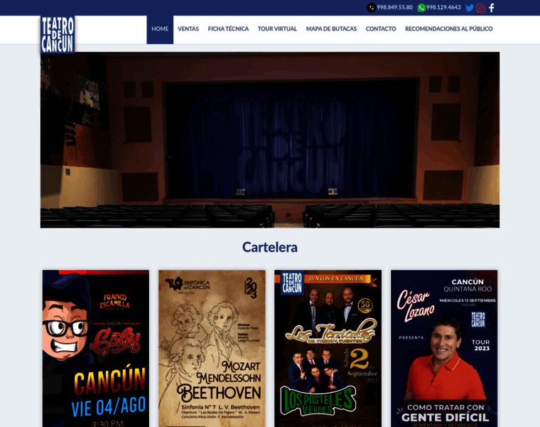 Teatrodecancun.com.mx thumbnail