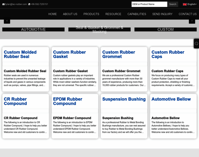 Tec-rubbers.com thumbnail