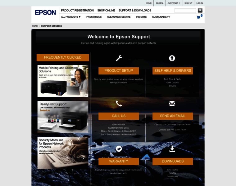 Tech.epson.com.au thumbnail