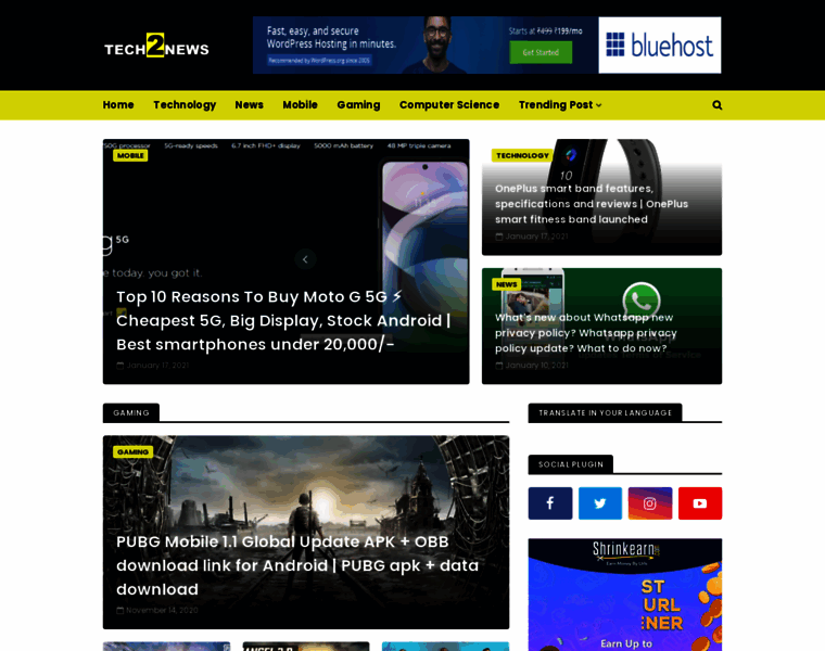 Tech2news.in thumbnail
