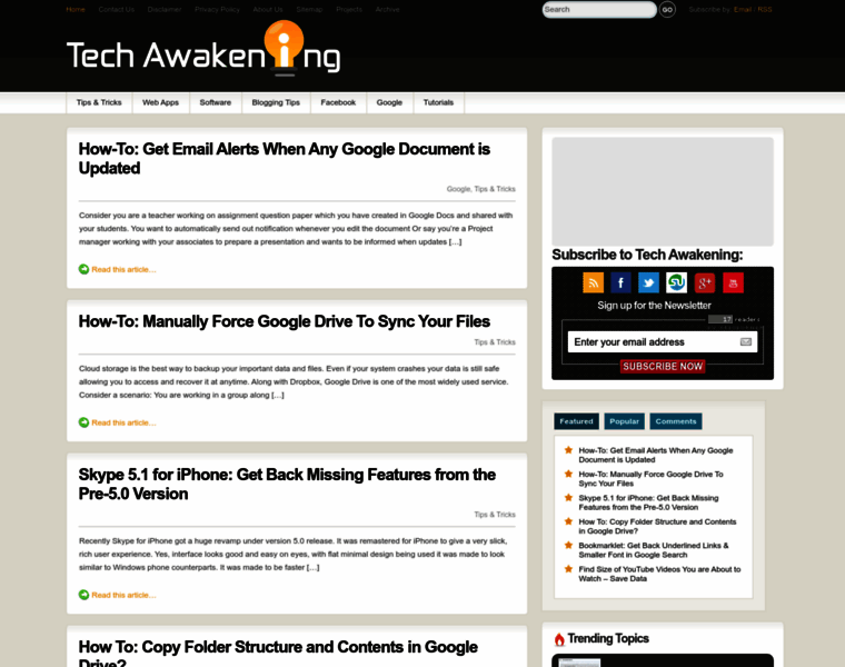 Techawakening.org thumbnail
