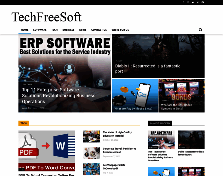 Techfreesoft.com thumbnail