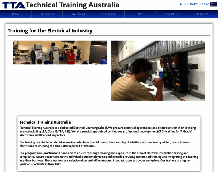 Technicaltrainingaustralia.com.au thumbnail