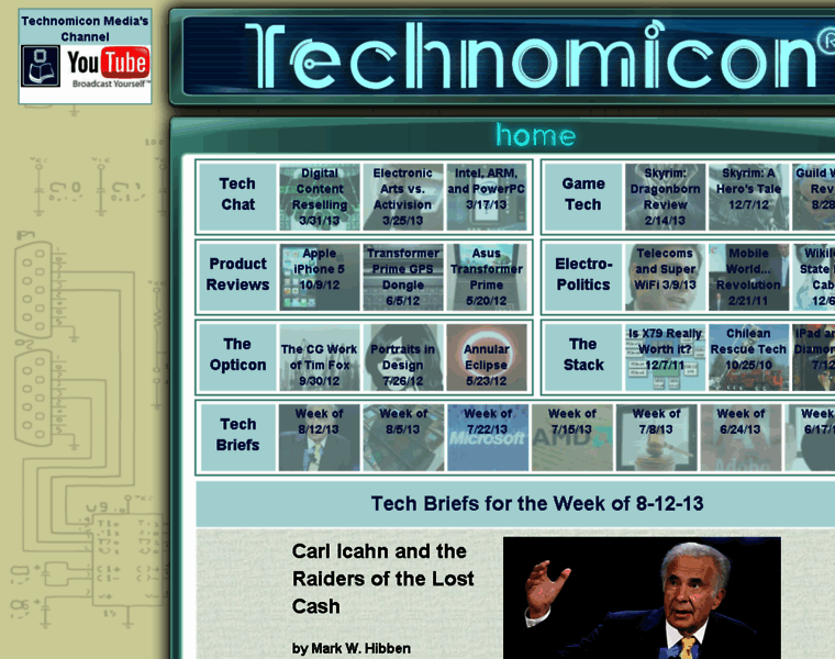 Technomicon.com thumbnail