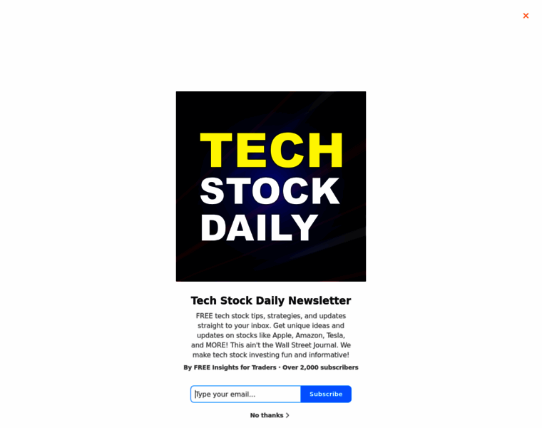 Techstockdaily.substack.com thumbnail
