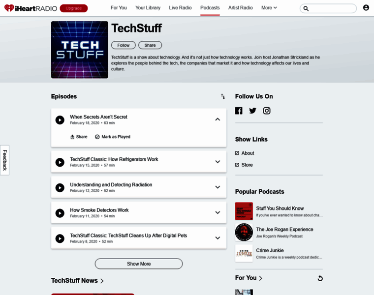 Techstuffpodcast.com thumbnail