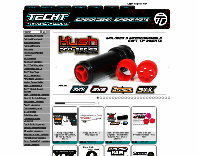 Techtpaintball.com thumbnail