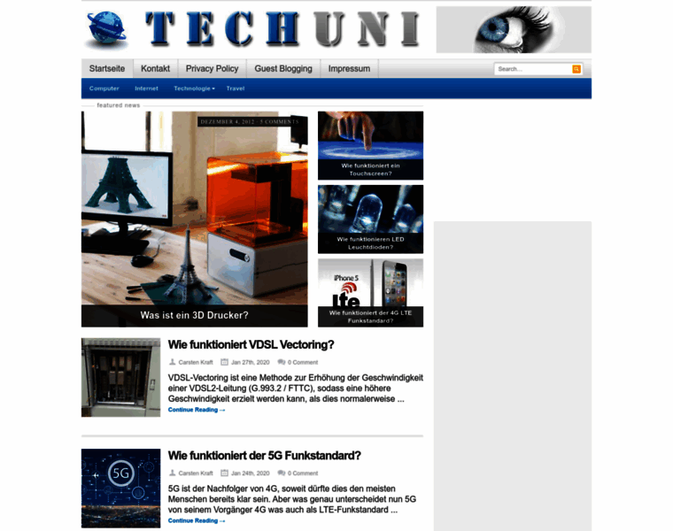 Techuni.de thumbnail