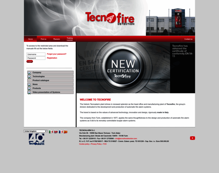 Tecnofiredetection.com thumbnail