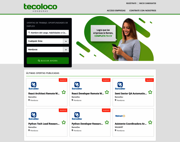 Tecoloco.com.hn thumbnail