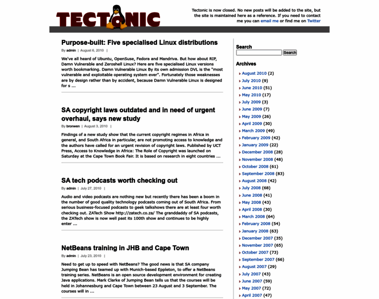 Tectonic.co.za thumbnail