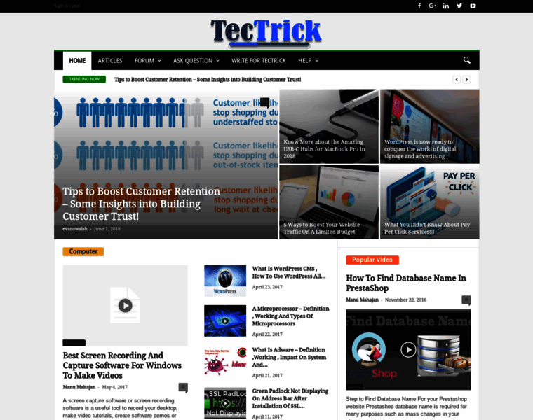 Tectrick.org thumbnail