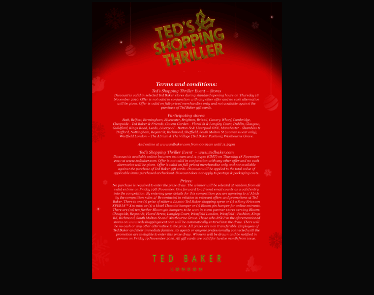 Tedbakerpromotions.co.uk thumbnail