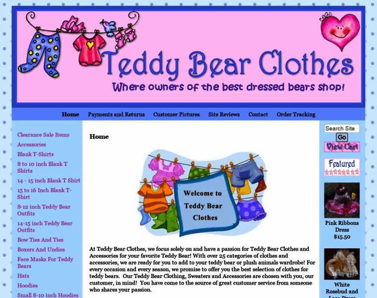 Teddybearclothes.com thumbnail