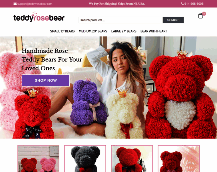 Teddyrosebear.com thumbnail