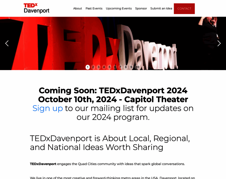 Tedxdavenport.com thumbnail