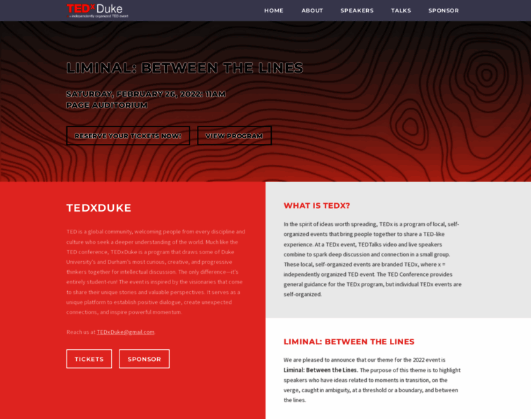 Tedxduke.com thumbnail