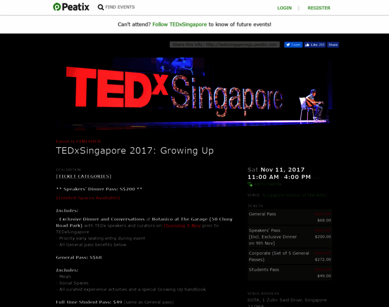 Tedxsingaporegu.peatix.com thumbnail