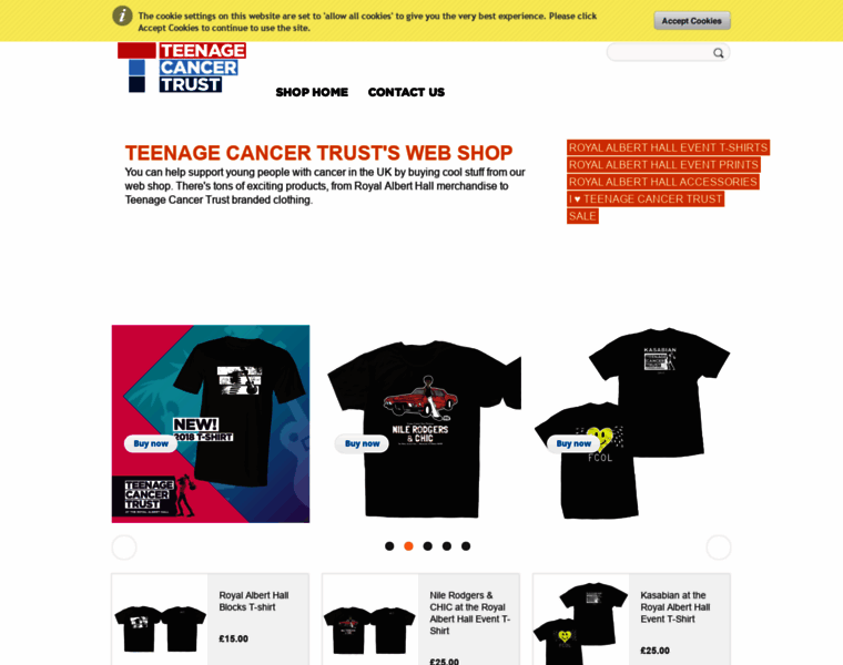 Teenagecancertrustshop.org thumbnail