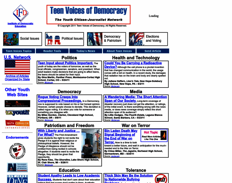 Teenvoicesofdemocracy.com thumbnail