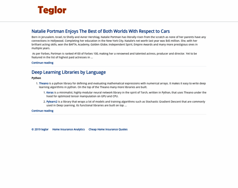 Teglor.com thumbnail