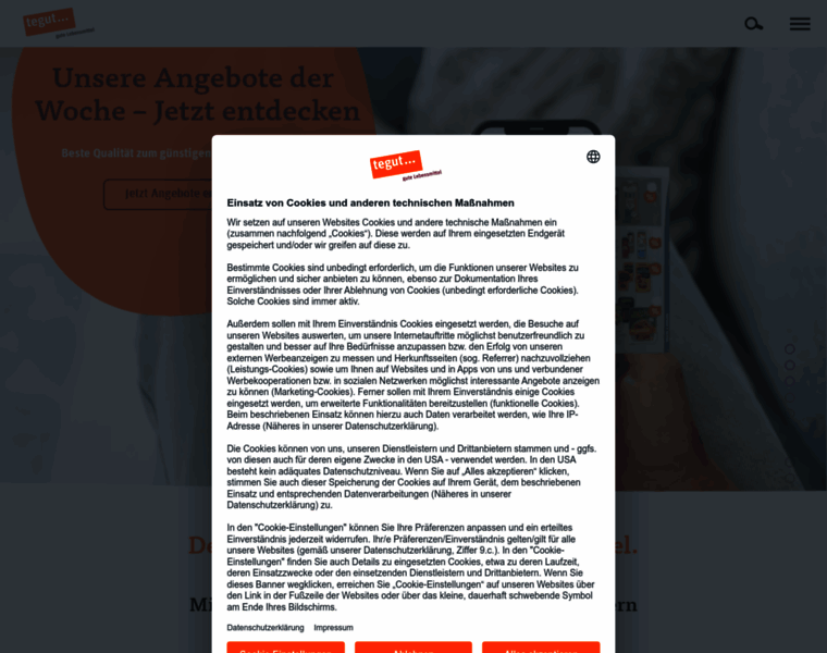 Tegut.de thumbnail