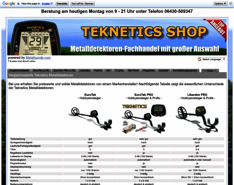 Teknetics-shop.de thumbnail